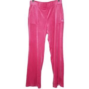 Juicy By Juicy Couture Size M Velour Track Pants Barbie Legally Blonde Hot Pink